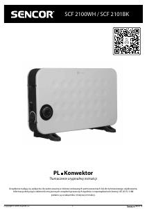 Instrukcja Sencor SCF 2101BK Ogrzewacz