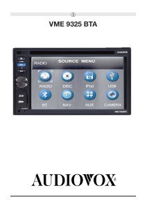 Mode d’emploi Audiovox VME 9325 BTA Autoradio