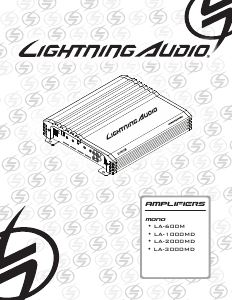Manual de uso Lightning Audio LA-600M Amplificador para coche