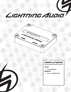Manual de uso Lightning Audio LA-1600MD Amplificador para coche