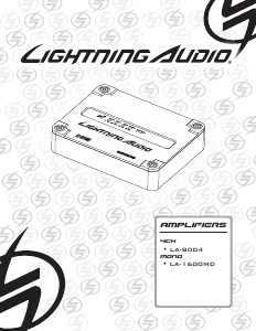 Bruksanvisning Lightning Audio LA-8004 Bilförstärkare
