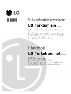 Bruksanvisning LG TD-C70070E Torktumlare
