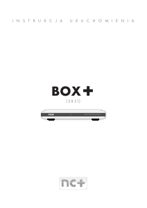 Instrukcja NC+ 2851 BOX+ Odbiornik cyfrowy