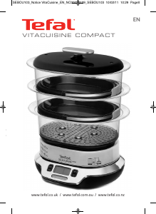 Bruksanvisning Tefal VS400370 Vitacuisine Compact Ångkokare