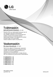 Bruksanvisning LG F1489QDP Tvättmaskin