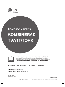 Brugsanvisning LG W5J6TG1W Vaske-tørremaskine