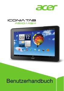 Bedienungsanleitung Acer Iconia Tab A510 Tablet