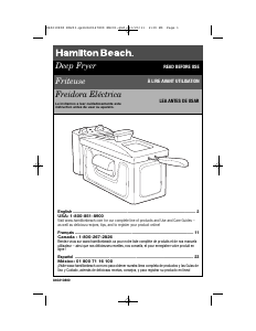 Handleiding Hamilton Beach 35200 Friteuse