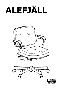 Εγχειρίδιο IKEA ALEFJALL Καρέκλα γραφείου
