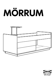 كتيب إيكيا MORRUM (195x102) إطار السرير