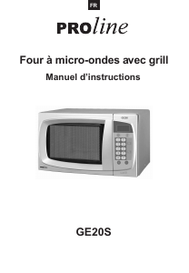 Mode d’emploi Proline GE20S Micro-onde