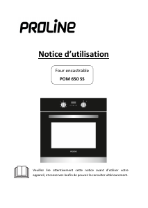 Mode d’emploi Proline POM650SS Four
