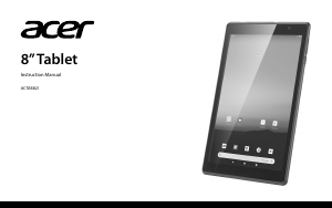 Handleiding Acer ACTAB821 Tablet