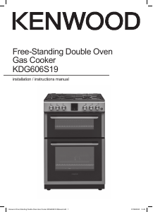 Bruksanvisning Kenwood KDG606S19 Spis