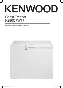 Bruksanvisning Kenwood K250CFW17 Frys