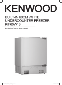 Bruksanvisning Kenwood KIF60W18 Frys