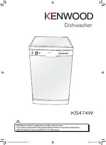 Manual Kenwood KS474W Dishwasher