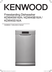 Handleiding Kenwood KDW45W16A Vaatwasser