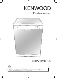 Manual Kenwood KDW12SL3A Dishwasher