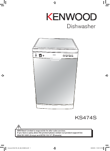 Manual Kenwood KS474S Dishwasher