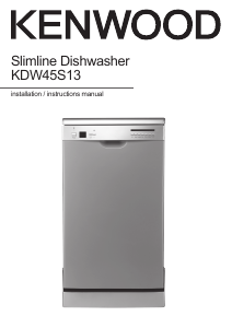 Manual Kenwood KDW45S13 Dishwasher