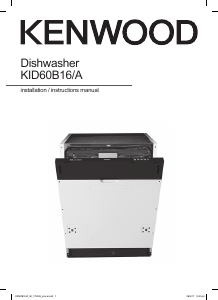 Handleiding Kenwood KID60B16A Vaatwasser