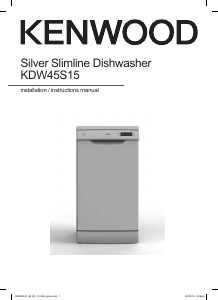 Manual Kenwood KDW45S15 Dishwasher