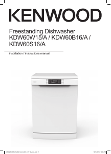 Handleiding Kenwood KDW60B16A Vaatwasser