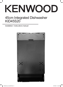 Manual Kenwood KID45S20 Dishwasher