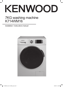 Manual Kenwood K714WM16 Washing Machine