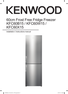 Manual Kenwood KFC60W15 Fridge-Freezer