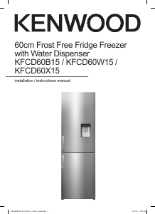 Manual Kenwood KFCD60X15 Fridge-Freezer