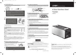 Handleiding Logik L04TBS12 Broodrooster