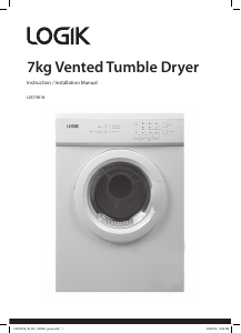 Bruksanvisning Logik LVD7W18 Torktumlare