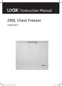Manual Logik L300CFW14 Freezer