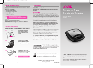 Handleiding Logik L04SMS11 Contactgrill