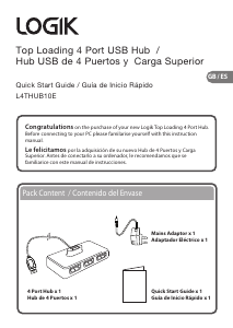 Manual Logik L4THUB10E USB Hub