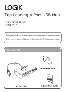 Bruksanvisning Logik L4THUB10 USB-hub