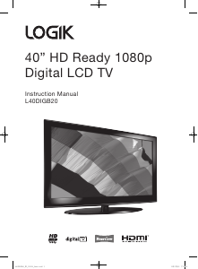 Handleiding Logik L40DIGB20 LCD televisie