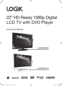 Handleiding Logik L22DVDB20 LCD televisie