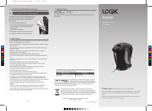 Manual Logik L17JKB12 Kettle