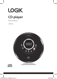 Bruksanvisning Logik L1PERCD20 Discman