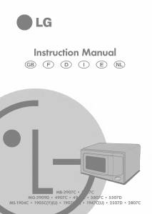 Bruksanvisning LG MB-3907C Mikrovågsugn