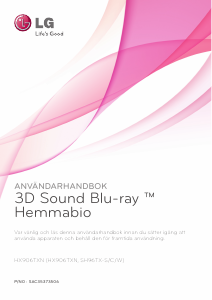 Bruksanvisning LG HX906TXN Hembiopaket