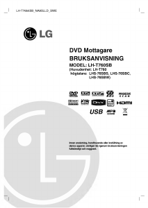 Bruksanvisning LG LH-T7654SB DVD spelare