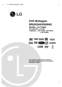 Bruksanvisning LG LH-T7654IA DVD spelare