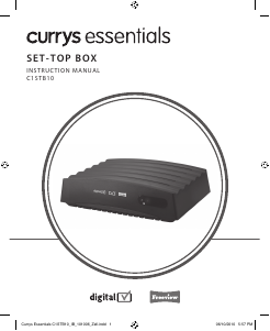 Handleiding Currys Essentials C1STB10 Digitale ontvanger