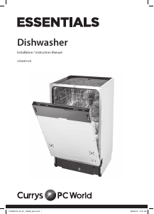 Handleiding Currys Essentials CID45B16A Vaatwasser