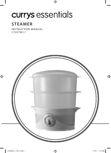 Handleiding Currys Essentials C70STW11 Stoomkoker