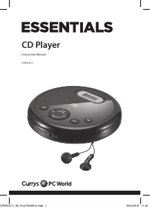 Handleiding Currys Essentials CPERCD11 Discman